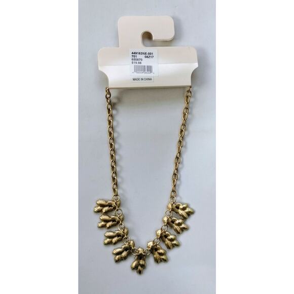 Saffora Designs Statement Necklace Pierced Earring Set Jewels Jewelry Faux Ruby - Picture 5 of 12